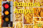 Pommes frites, rot - weiß, gesund?, Ampel, EU, Kennzeichnung via Farbtabelle