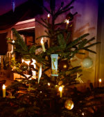 Weihnachtsbaum, Schmücken, DeutschLand-Riegel