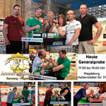 Armwrestling Cup Germany Magdeburg, Generalprobe, heute