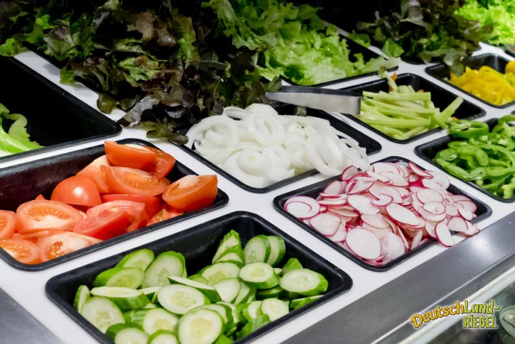 Salat Bar, natürliches Essen, schnell verfügbar, eine gute Alternative, gesunde Ernährung