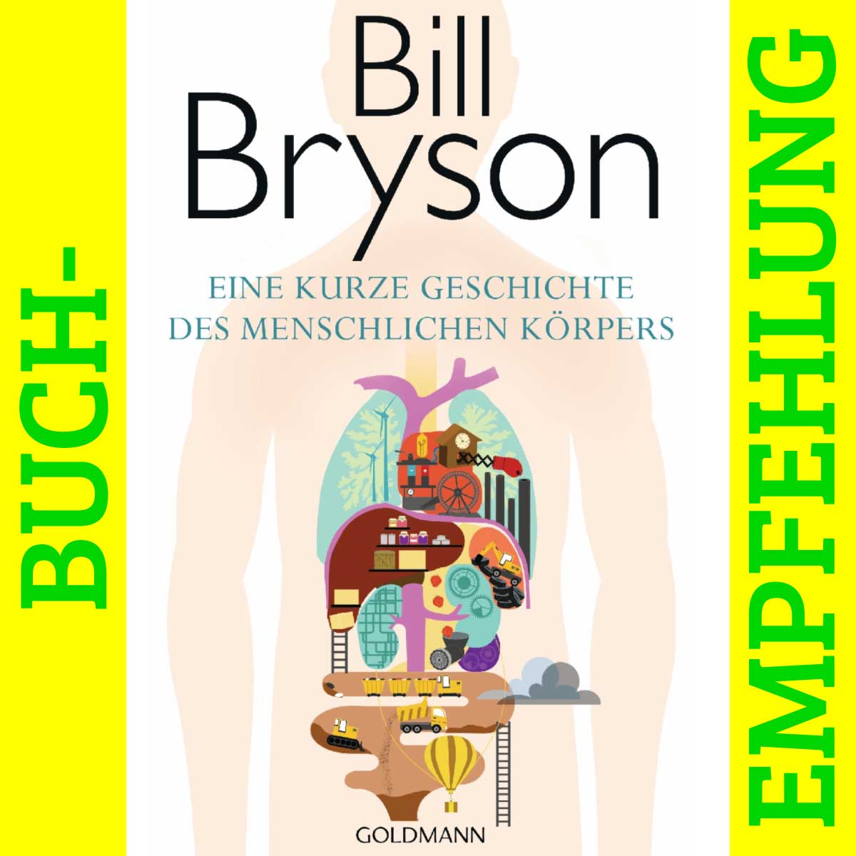 Eine kurze Geschichte des menschlichen Körpers, Bill Bryson, Buchempfehlung,